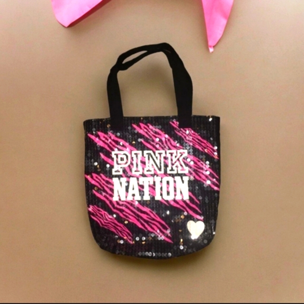 Victoria's Secret PINK multipurpose sequin tote bag. Like new. Very Nice! PICS